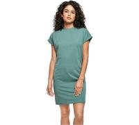 Urban Classics Women's Ladies Organic Cotton Cut On Sleeve Tee Dress, Paleleaf, XXL