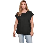 Urban Classics Women's Ladies Organic Extended Shoulder Tee T-Shirt, Black (Black 00007), X-Small