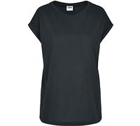 Urban Classics Women's Ladies Organic Extended Shoulder Tee T-Shirt, Black (Black 00007), X-Small