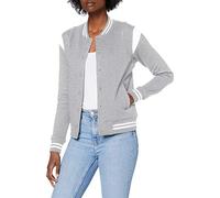 Urban Classics Women's Tb3776-ladies Organic Inset College Sweat Jacket, Grey/White, XS