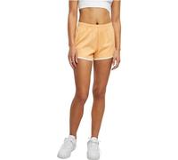 Urban Classics Women's Ladies Organic Interlock Retro Hotpants Shorts, Paleorange/whitesand,