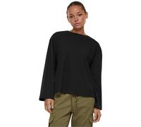 Urban Classics Women's Ladies Organic Oversized Longsleeve T-Shirt, Black,