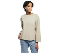Urban Classics Women's Ladies Organic Oversized Longsleeve T-Shirt, Wetsand,