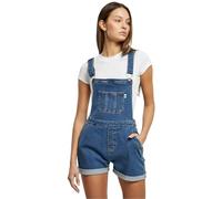 Urban Classics Women's Ladies Organic Short Dungaree T-Shirt, Clearblue Washed, M