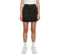 Urban Classics Women's Ladies Organic Stretch Denim Mini Skirt, Black Washed, 28