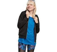 Urban Classics Women's Ladies Organic Terry Zip Hoody Cardigan Sweater, Black, M