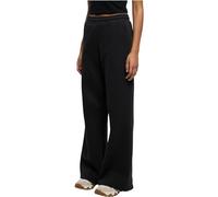 Urban Classics Women's Ladies Organic Ultra Wide Sweat Pants, Black, L