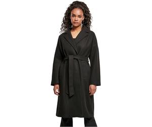 Urban Classics Women's Ladies Oversized Classic Coat Jacket, Black, XL
