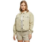 Urban Classics Women's Ladies Oversized Colored Denim Jacket, Softseagrass, XXXXL
