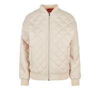 Urban Classics Women's Ladies Oversized Diamond Quilted Bomber Jacket, softseagrass, 5X-Large