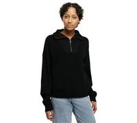Urban Classics Women's Ladies Oversized Knit Troyer Sweatshirt, Black, 5XL