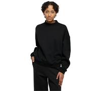 Urban Classics Women's Ladies Oversized Organic Crewneck Sweatshirt, Black, XS