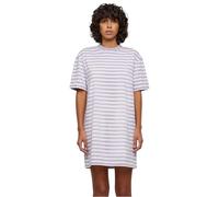 Urban Classics Women's Ladies Oversized Striped Tee Dress, White/Dustylilac, S