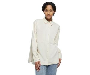 Urban Classics Women's Ladies Oversized Twill Shirt, Sand, M