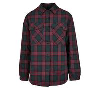 Urban Classics Women's Ladies Padded Overshirt Shirt, Jasper/Blue Purple, 3XL