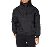 Urban Classics Women's Ladies Panel Padded Pull Over Jacket, Black, M