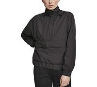 Urban Classics Women's Ladies Panel Pull Over Jacket, Black (Black 00007), XS