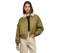 Urban Classics Women's Ladies Pilot Bomber Jacket, Tiniolive/Sand, M