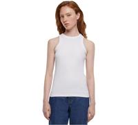 Urban Classics Women's Ladies Racer Back Rib Top Undershirt, White, S