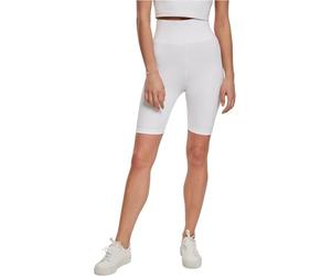 Urban Classics Women's Ladies Radler-Hose High Waist Cycle Shorts, White, M