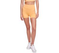 Urban Classics Women's Ladies Recycled High Waist Cycle Hot Pants Shorts, Paleorange, S