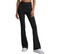 Urban Classics - Ladies Recycled High Waist Flared Black - Leggings Large
