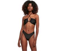 Urban Classics Women's Ladies Recycled hot V Bikini, Black, M