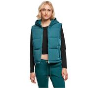 Urban Classics Women's Ladies Recycled Twill Puffer Vest, Jasper, M