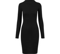 Urban Classics Rib Long Sleeve Long Dress Black M Woman
