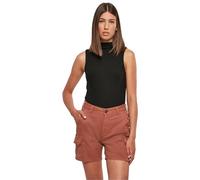 Urban Classics Women's Tb5499-ladies Rib Knit Sleevless Body T-Shirt, Black, L
