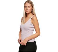 Urban Classics Women's Ladies Rib Knit Top T-Shirt, softlilac, L