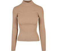 Urban Classics Women's Ladies Rib Knit Turtelneck Sweater Sweatshirt, Union Beige, XXXXXL