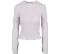 Urban Classics Women's Ladies Rib Turtelneck Longsleeve T-Shirt, softlilac, XL