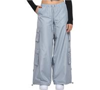 Urban Classics Women's Ladies Ripstop Double Cargo Pants Black L, Lightasphalt, XS