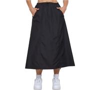 Urban Classics Women's Ladies Ripstop Parachute Midi Skirt, Black, S