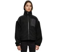 Urban Classics Women's Ladies Sherpa Mix Jacket, Black, L