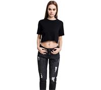 Urban Classics Women's Ladies Short Oversized Tee T-Shirt, Black, XS