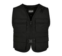 Urban Classics Women's Ladies Short Tactical Vest Jacket, Black, XXL