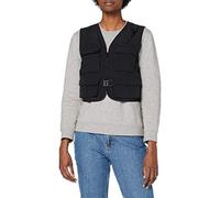 Urban Classics Women's Ladies Short Tactical Vest Jacket, Black, XXXL