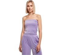 Urban Classics Women's Ladies Short Velvet Tube Top T-Shirt