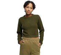 Urban Classics Women's Ladies Short Waffle Sweater Sweatshirt, Summerolive, 4XL