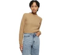 Urban Classics Women's Ladies Short Waffle Sweater Sweatshirt, Warmsand, XS