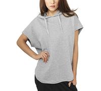 Urban Classics Women's Ladies Sleeveless Terry Hoody Sweatshirt, Grey (Grau), (Size: Large)
