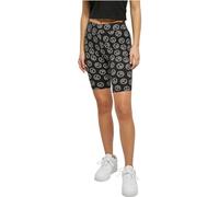 Urban Classics Women's Ladies Soft AOP Cycle Shorts Shorts, Blackpeace,