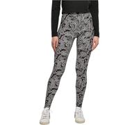 Urban Classics Women's Ladies Soft AOP Leggings Yoga Pants, Blacknewpaisley, S