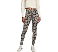 Urban Classics Women's Ladies Soft AOP Leggings, Brown Camomile, L
