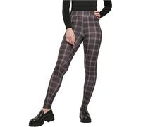 Urban Classics Women's Ladies Soft AOP Leggings Yoga Pants, Blackcheck, XL