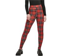 Urban Classics Women's Ladies Soft AOP Leggings Yoga Pants, Redcheck, S