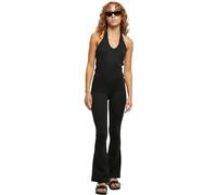 Urban Classics Women's Ladies Stretch Interlock Halter Jumpsuit T-Shirt, Black, XXL