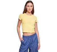 Urban Classics Women's Ladies Stretch Jersey Cropped Tee T-Shirt, Vintagesun, S